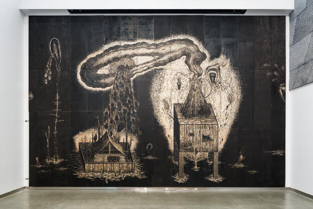 Sean Caulfield: The Flood, 2016; installed Art Gallery of Alberta, 2016