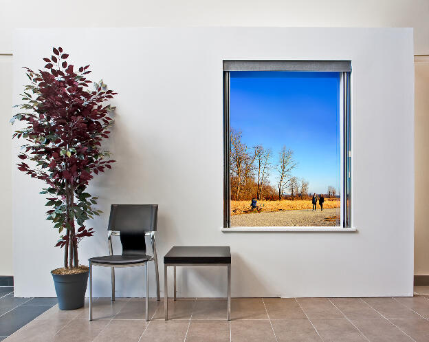 Transient Architectures for New Tomorrows no. 6: Three Constructs [version 2]; Canadian Association of University Teachers, headquarters lobby, 2009