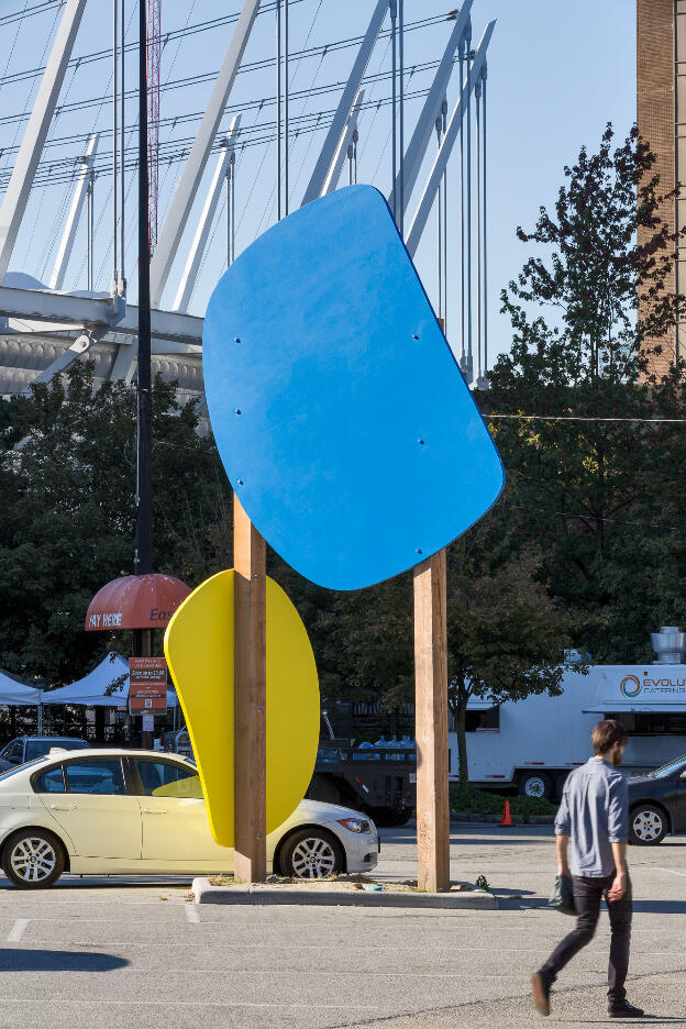 Lawrence Paul Yuxweluptun: Ovidism, 2016; Other Sights for Artists Projects - The Larwill Park Site Public Art Projects, Larwill Park, Vancouver BC