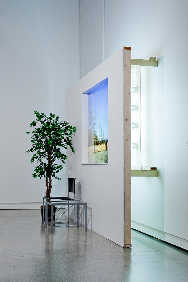 Transient Architectures for New Tomorrows no. 6: Three Constructs [version 1]; installation view, Surrey Art Gallery, 2008