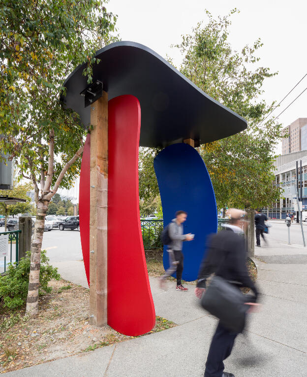 Lawrence Paul Yuxweluptun: Ovidism, 2016; Other Sights for Artists Projects - The Larwill Park Site Public Art Projects, Larwill Park, Vancouver BC