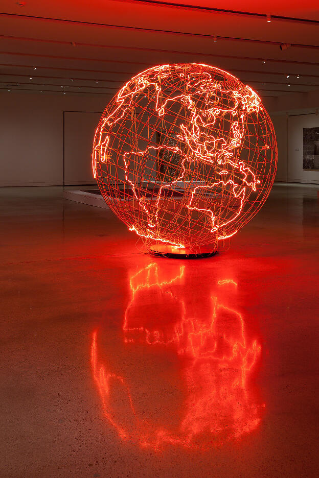 Mona Hatoum: Hot Spot, 2006; installed Museum of Anthropology, 2013